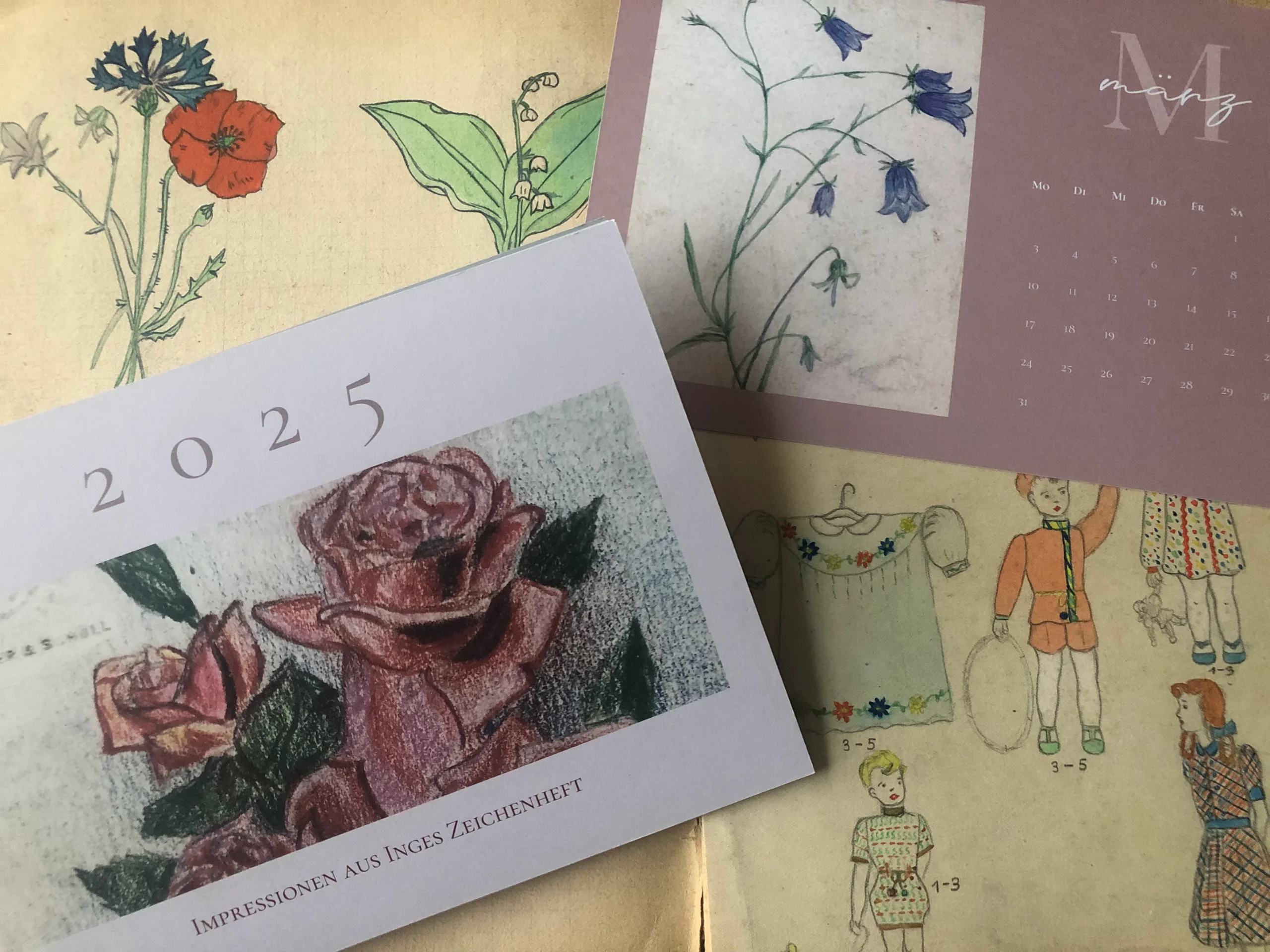 Kalender 2025_das Zeichenheft meiner Mutter_©Dr. Kirsten Ulrike Maaß