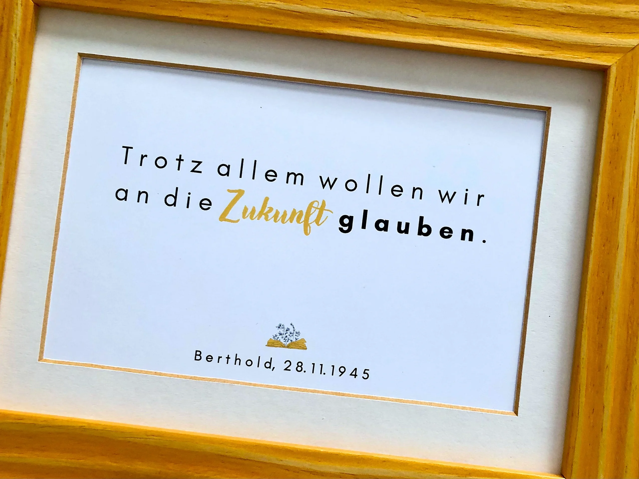 Auf den Punkt gebracht_Spruchkarte_gerahmt_Foto_©Dr. Kirsten Ulrike Maaß